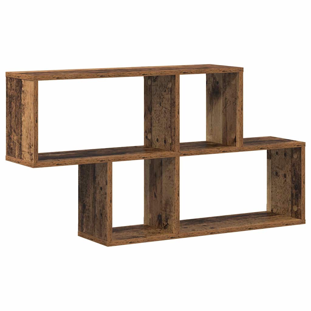 Wandregal mit Regal Wandmontiert Braun Holzwerkstoff