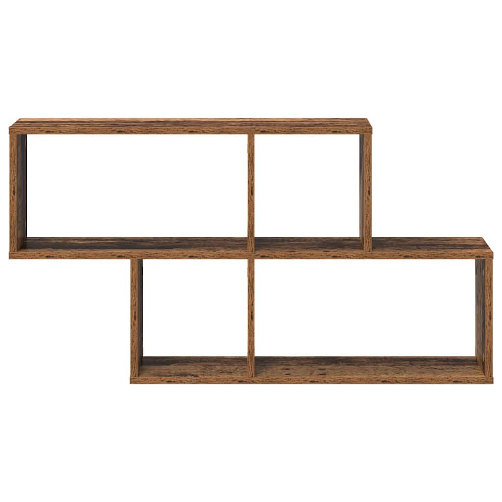Wandregal mit Regal Wandmontiert Braun Holzwerkstoff