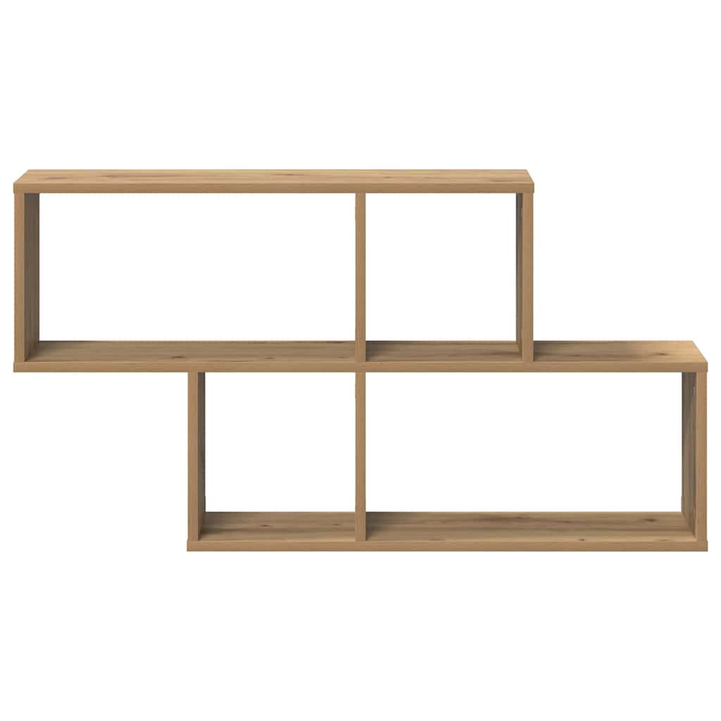 Wandregal mit Regal Wandmontiert Braun Holzwerkstoff