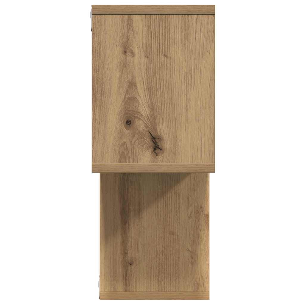 Wandregal mit Regal Wandmontiert Braun Holzwerkstoff