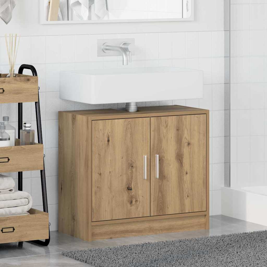 Badezimmerschrank Artisan-Eiche 63 x 29 x 55 cm Holzwerkstoff