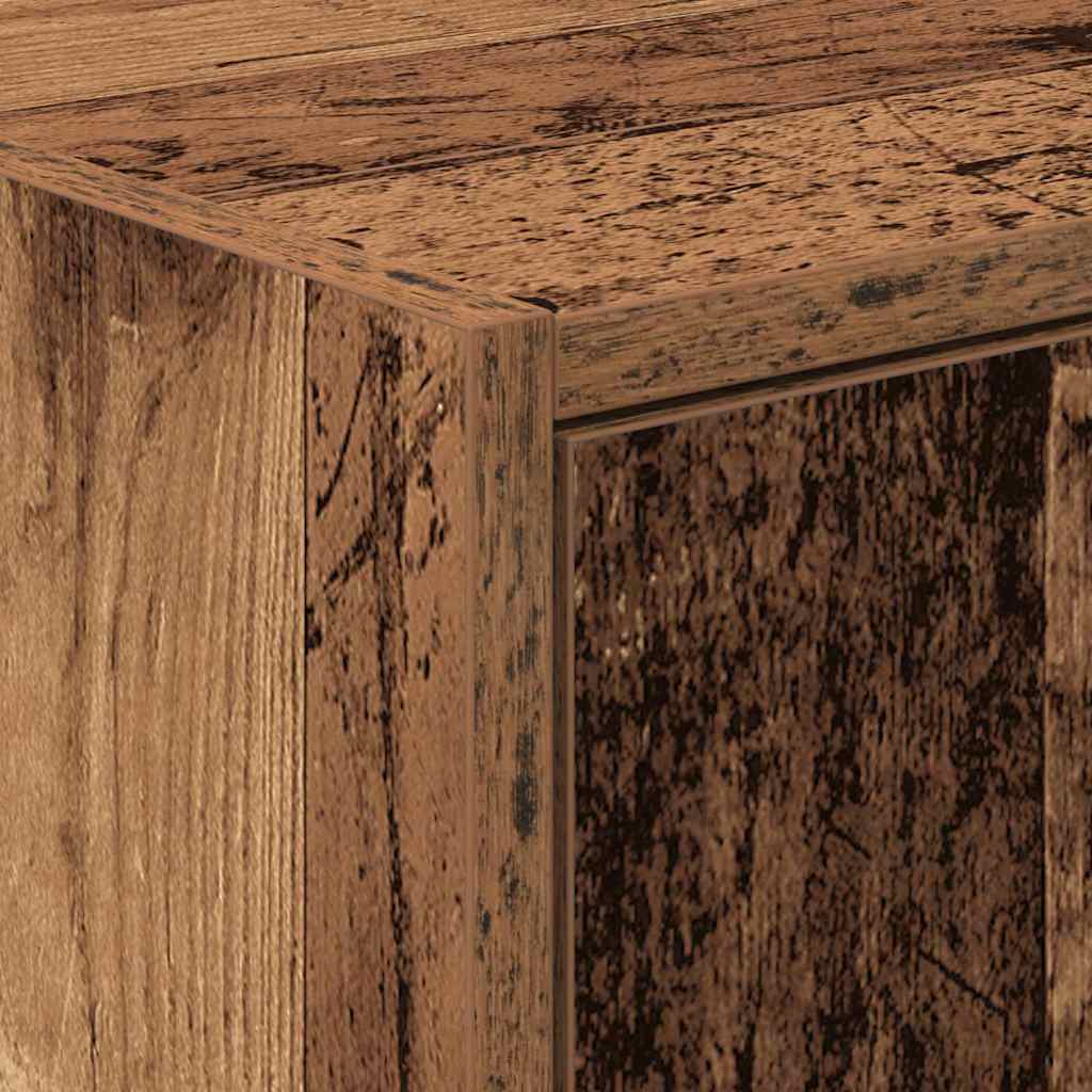 Badezimmerschrank mit Tür Altholz 90 x 29 x 55 cm Holzwerkstoff