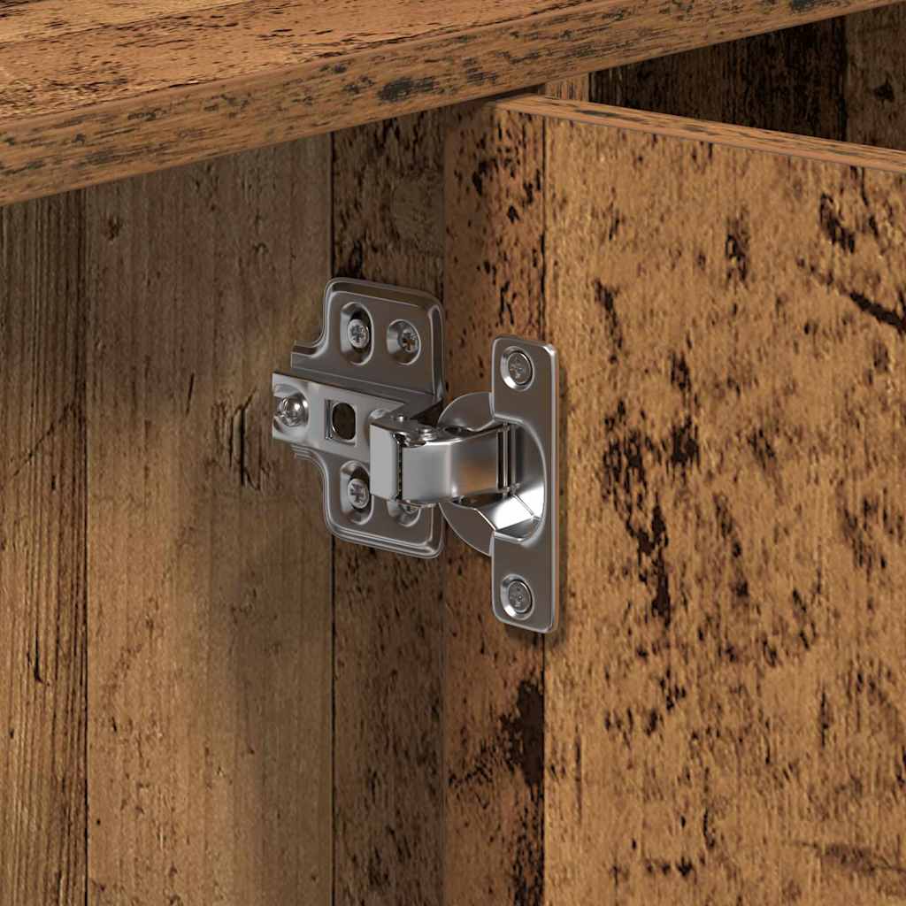 Badezimmerschrank mit Tür Altholz 90 x 29 x 55 cm Holzwerkstoff