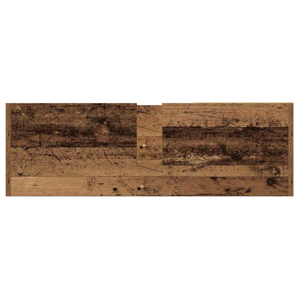 Badezimmerschrank mit Tür Altholz 90 x 29 x 55 cm Holzwerkstoff
