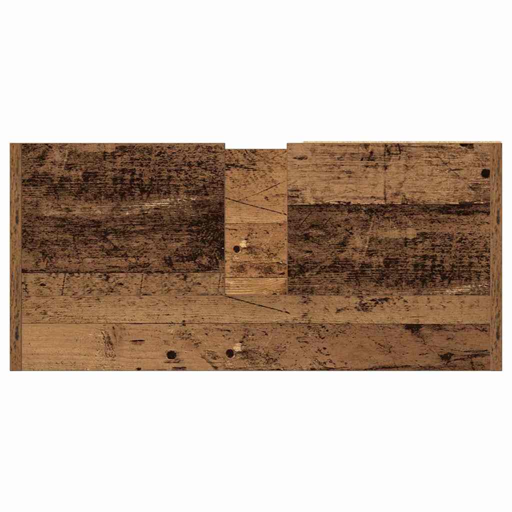 Badezimmerschrank mit Tür Altholz 63 x 29 x 55 cm Holzwerkstoff