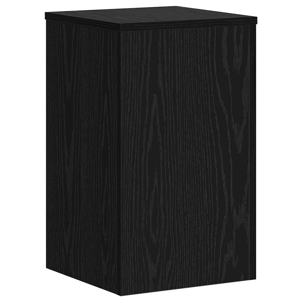 Pflanzenständer 2 pcs Schwarz Eichen-Optik 30 x 30 x 50 cm