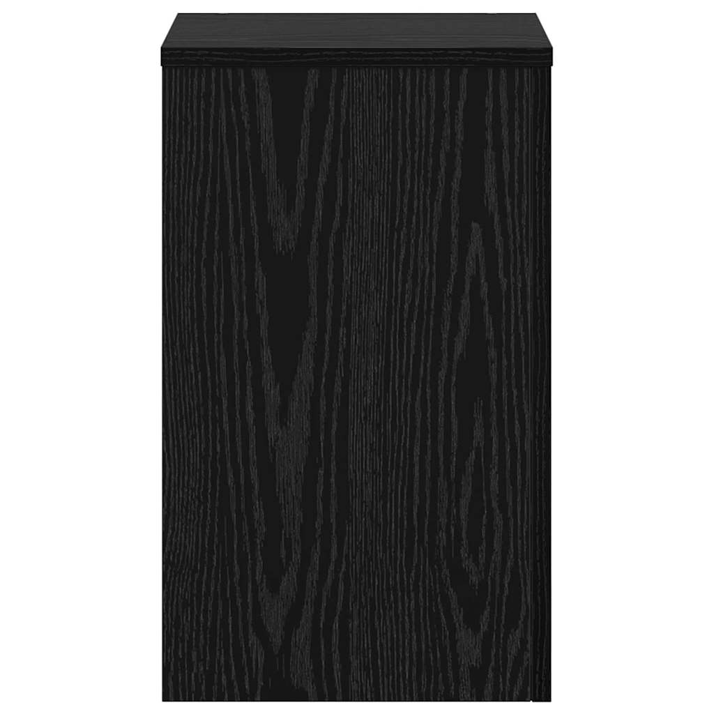 Pflanzenständer 2 pcs Schwarz Eichen-Optik 30 x 30 x 50 cm