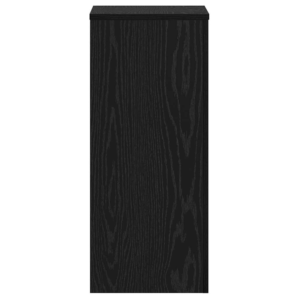 Pflanzenständer 2 pcs Schwarz Eichen-Optik 30 x 30 x 70 cm