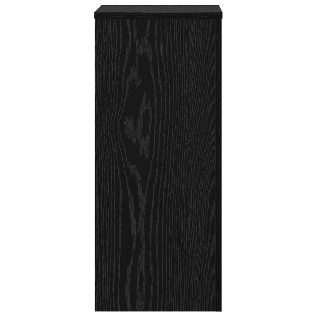 Pflanzenständer 2 pcs Schwarz Eichen-Optik 30 x 30 x 70 cm