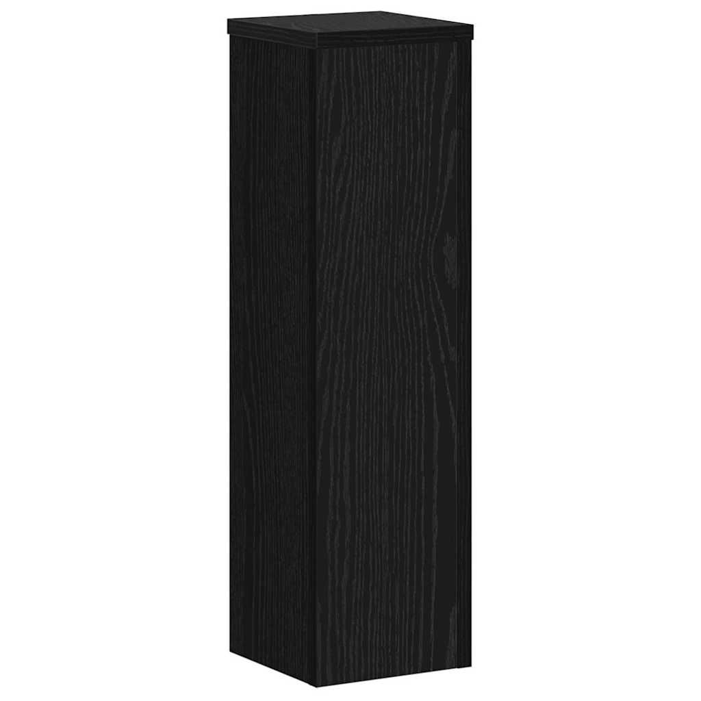 Pflanzenständer 2 pcs Schwarz Eichen-Optik 17 x 17 x 60 cm