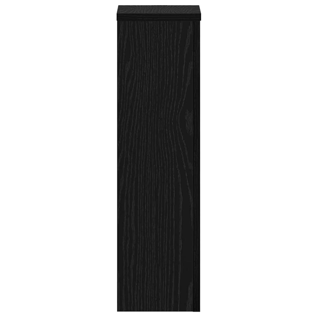 Pflanzenständer 2 pcs Schwarz Eichen-Optik 17 x 17 x 60 cm