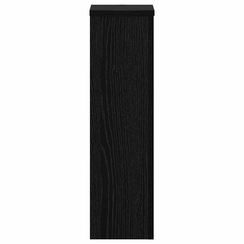 Pflanzenständer 2 pcs Schwarz Eichen-Optik 17 x 17 x 60 cm