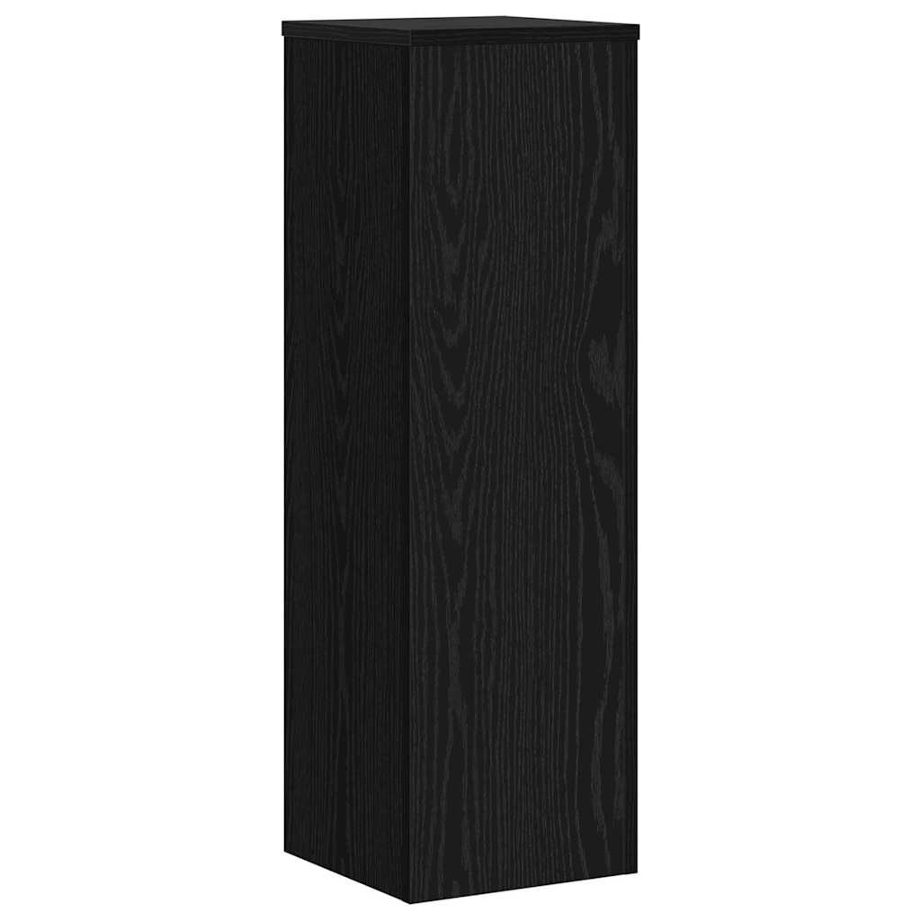 Pflanzenständer 2 pcs Schwarz Eichen-Optik 25 x 25 x 80 cm