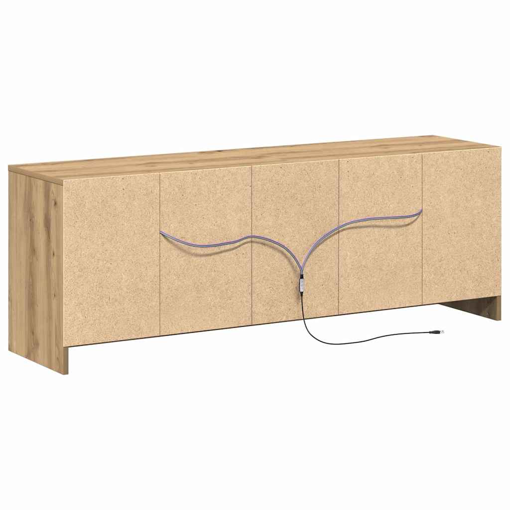 TV-Einheiten Braun 139,5 x 34 x 50 cm Holzwerkstoff