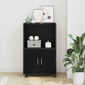 Schrank Schwarz Eichen-Optik 55 x 40 x 82 cm