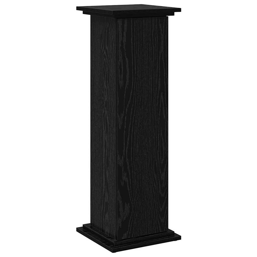 Displaysständer mit Regal Schwarz Eichen-Optik 31 x 30 x 90 cm