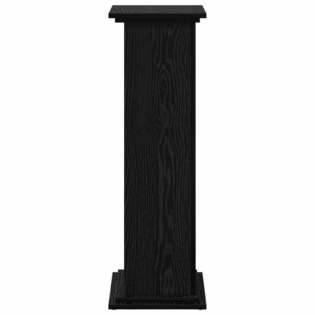 Displaysständer mit Regal Schwarz Eichen-Optik 31 x 30 x 90 cm