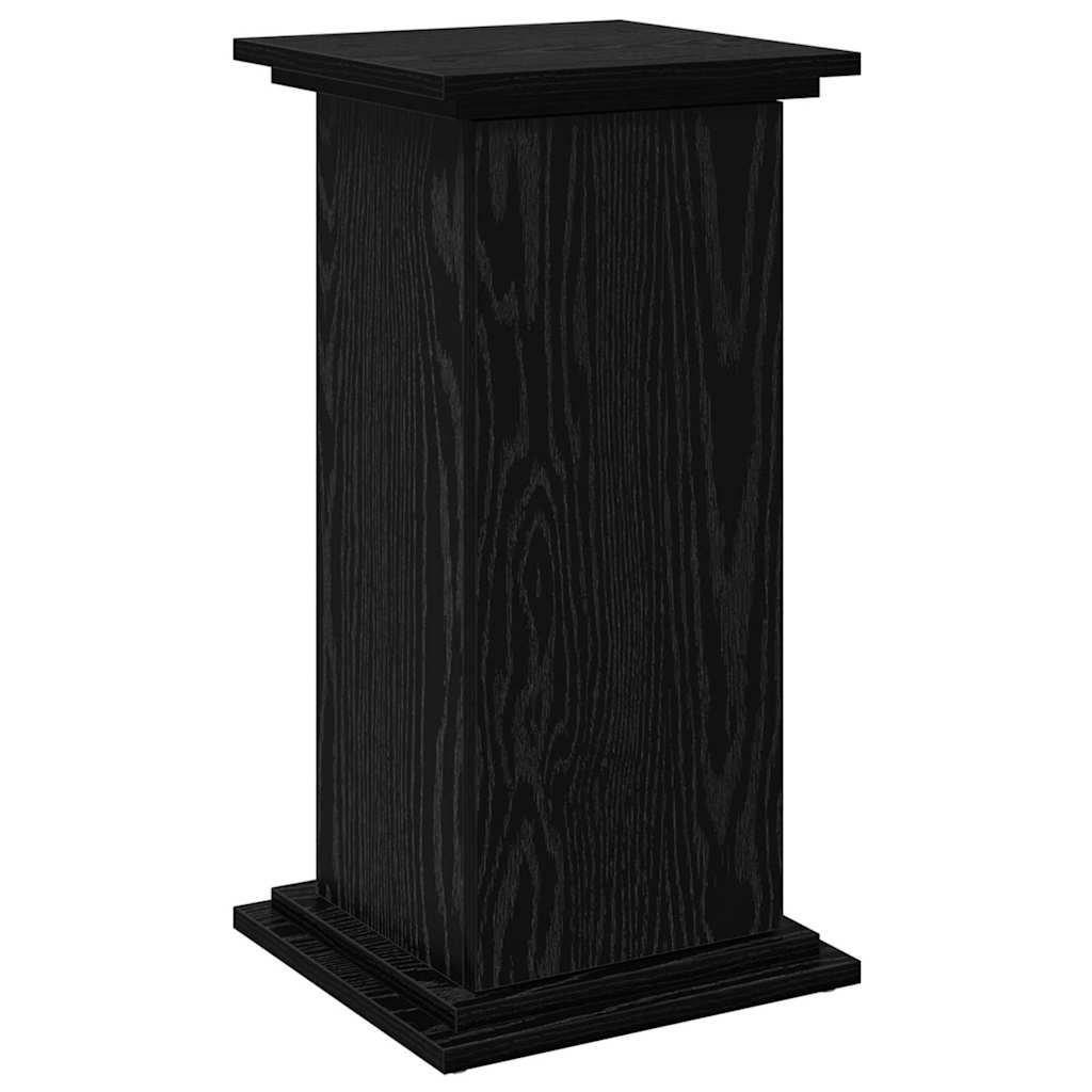 Displaysständer mit Regal Schwarz Eichen-Optik 31 x 30 x 60 cm