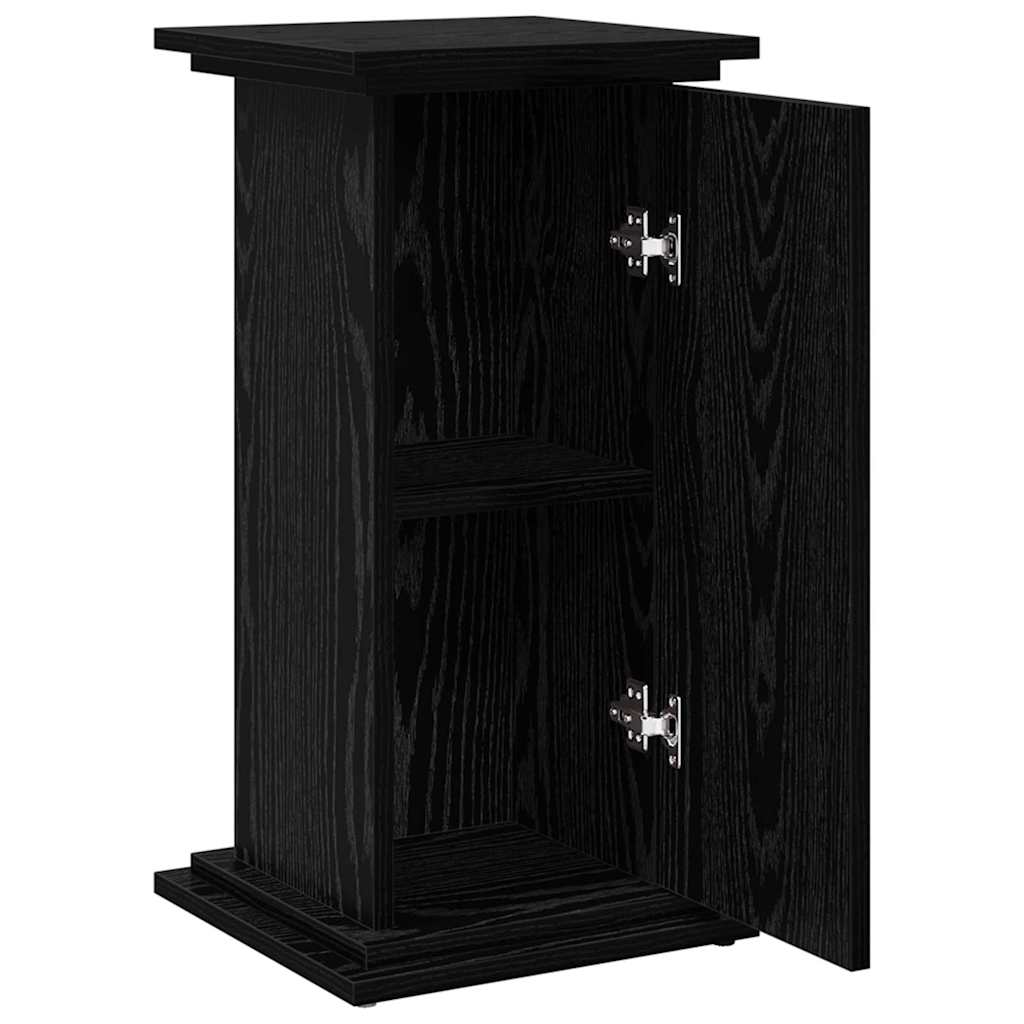 Displaysständer mit Regal Schwarz Eichen-Optik 31 x 30 x 60 cm