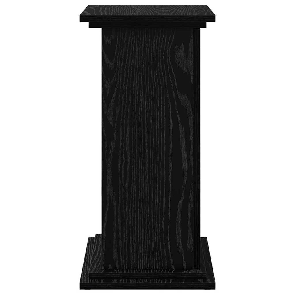 Displaysständer mit Regal Schwarz Eichen-Optik 31 x 30 x 60 cm