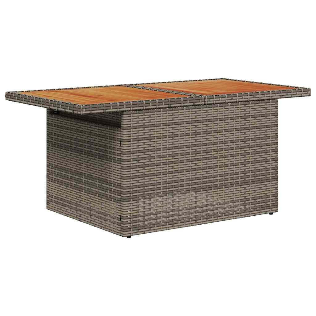 Garten-Sofa-Set mit Kissen 5 pcs Grau und Marineblau