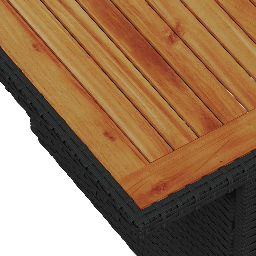 Gartensofa-set 9 stk. 8-Sitzanzahl Schwarz und Türkis