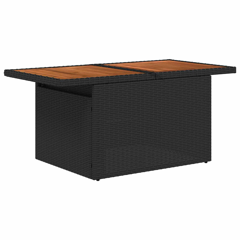 Gartensofa-set 9 stk. 8-Sitzanzahl Schwarz und Türkis