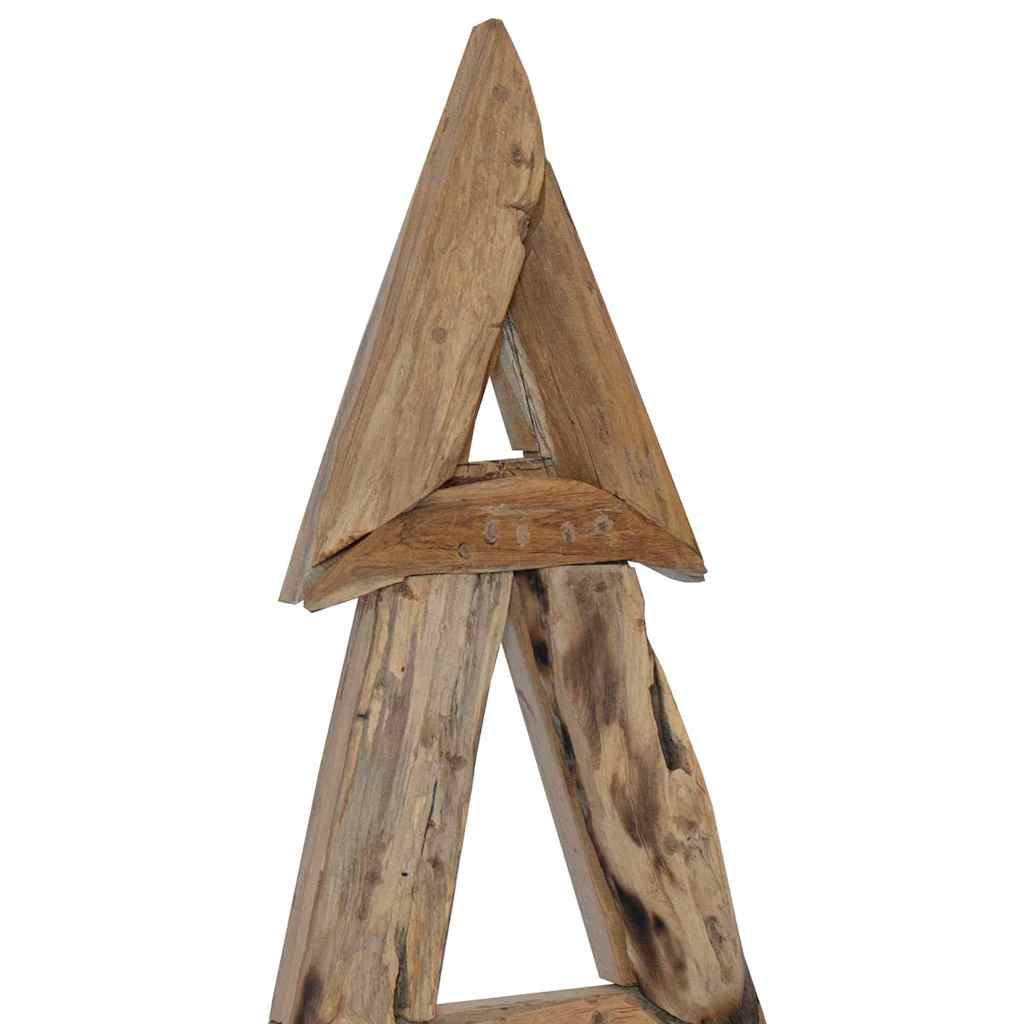Weihnachtsbaum mit Ständer Braun 120 cm Massivholz Teak