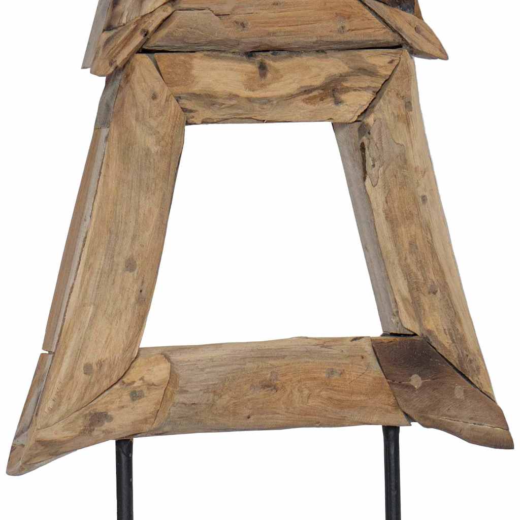 Weihnachtsbaum mit Ständer Braun 120 cm Massivholz Teak