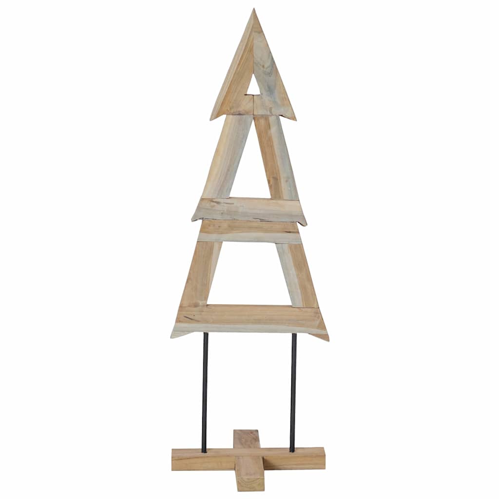Weihnachtsbaum mit Ständer Braun 120 cm Massivholz Teak