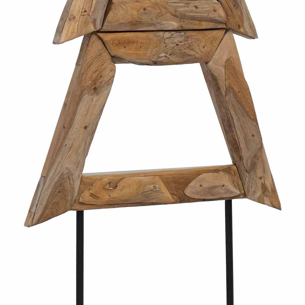 Weihnachtsbaum mit Ständer Braun 149,5 cm Massivholz Teak