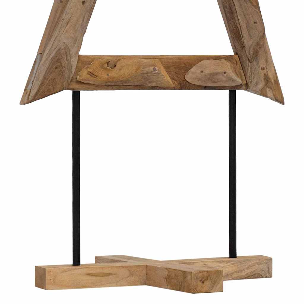 Weihnachtsbaum mit Ständer Braun 149,5 cm Massivholz Teak