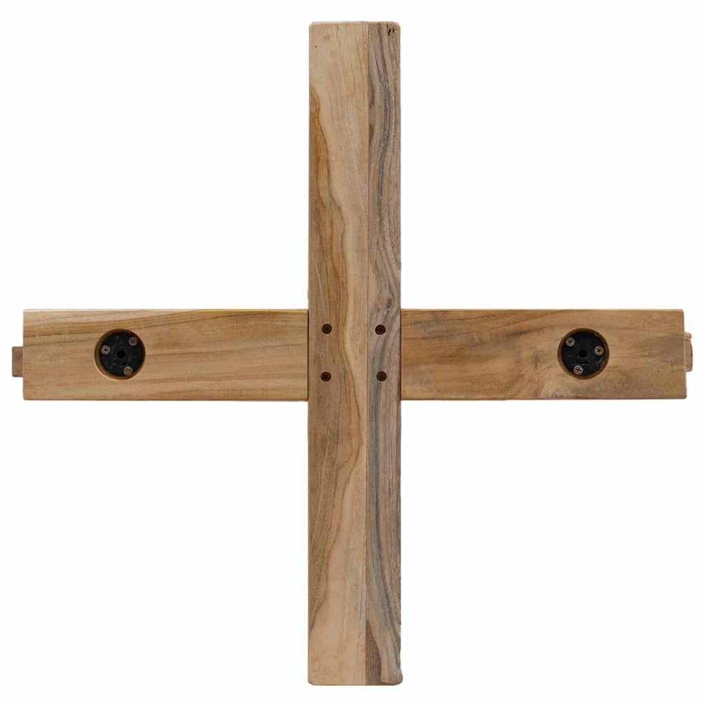 Weihnachtsbaum mit Ständer Braun 149,5 cm Massivholz Teak