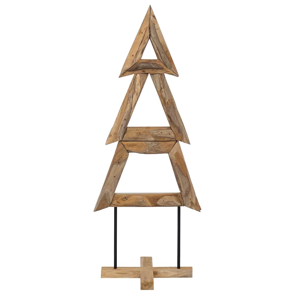 Weihnachtsbaum mit Ständer Braun 149,5 cm Massivholz Teak