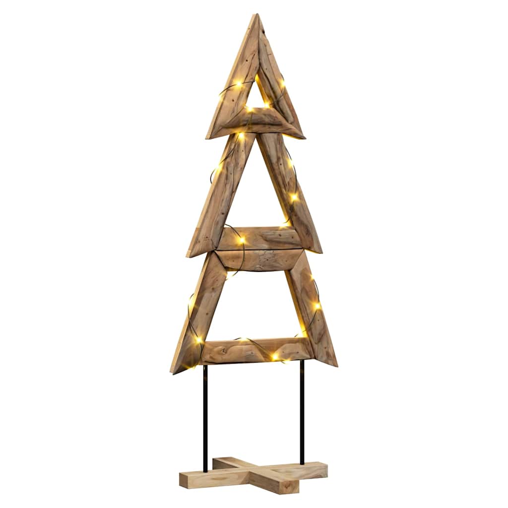 Weihnachtsbaum mit Ständer Braun 149,5 cm Massivholz Teak