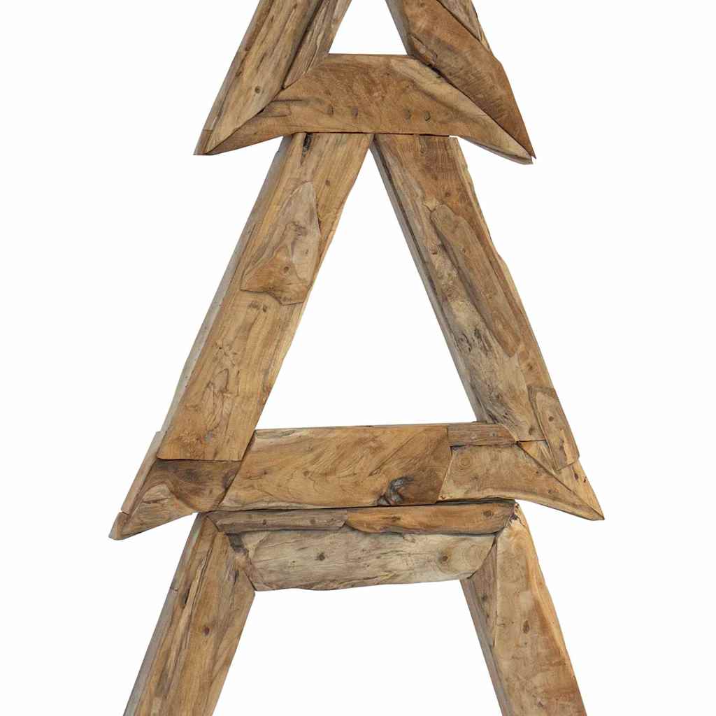 Weihnachtsbaum mit Ständer Braun 181 cm Massivholz Teak