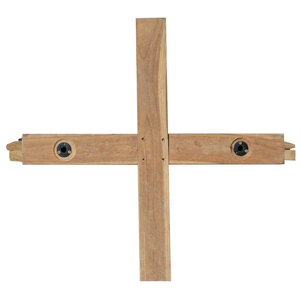 Weihnachtsbaum mit Ständer Braun 181 cm Massivholz Teak