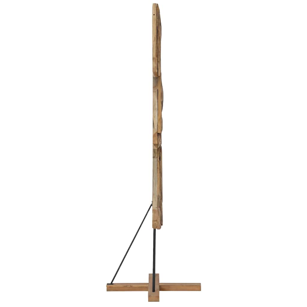 Weihnachtsbaum mit Ständer Braun 181 cm Massivholz Teak