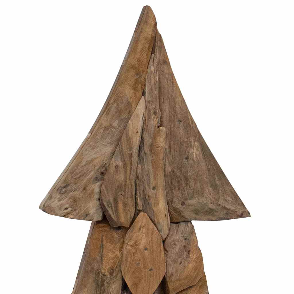Weihnachtsbaum mit Ständer Braun 90 cm Massivholz Teak