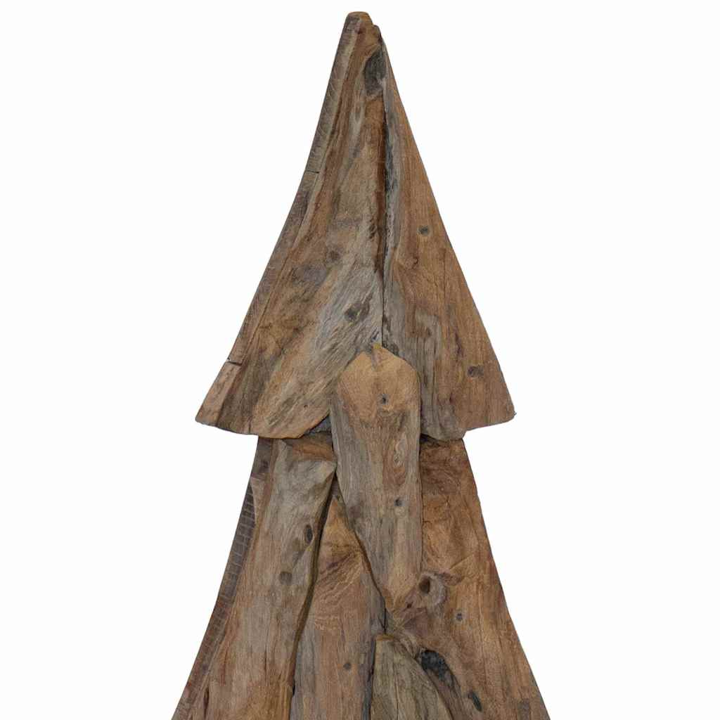 Weihnachtsbaum mit Ständer Braun 121 cm Massivholz Teak