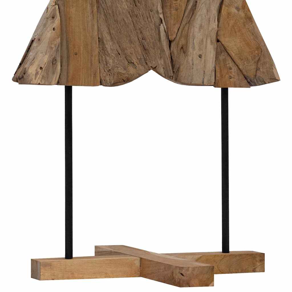 Weihnachtsbaum mit Ständer Braun 151 cm Massivholz Teak