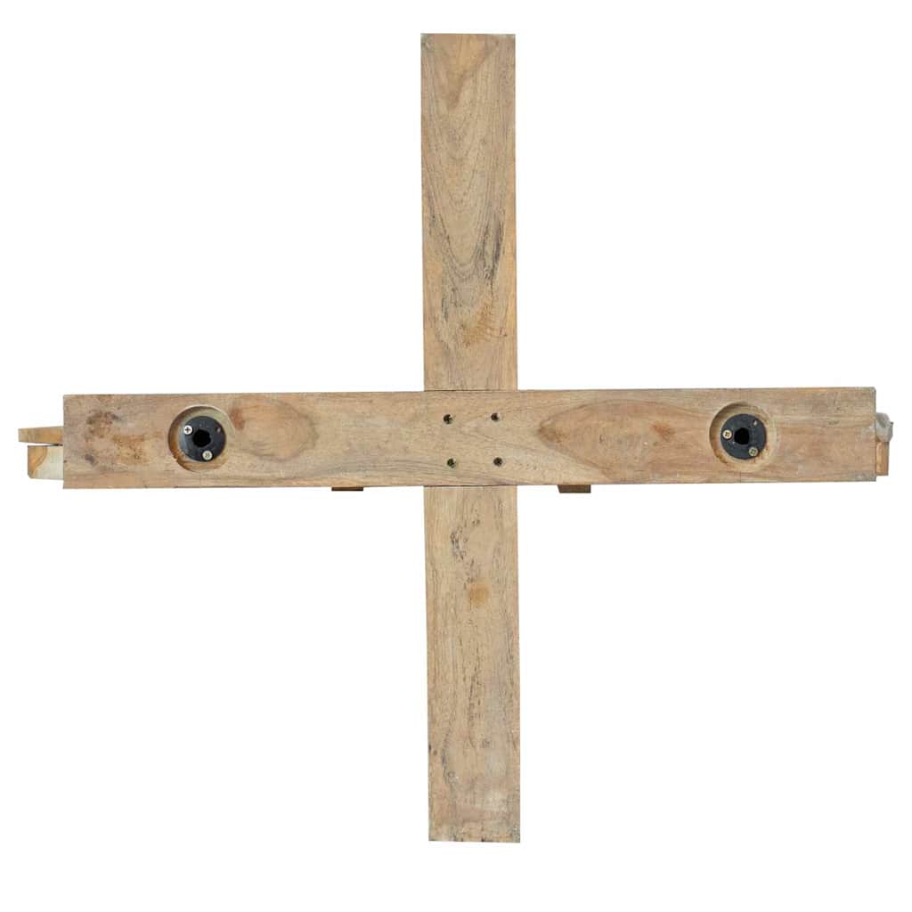 Weihnachtsbaum mit Ständer Braun 181,5 cm Massivholz Teak