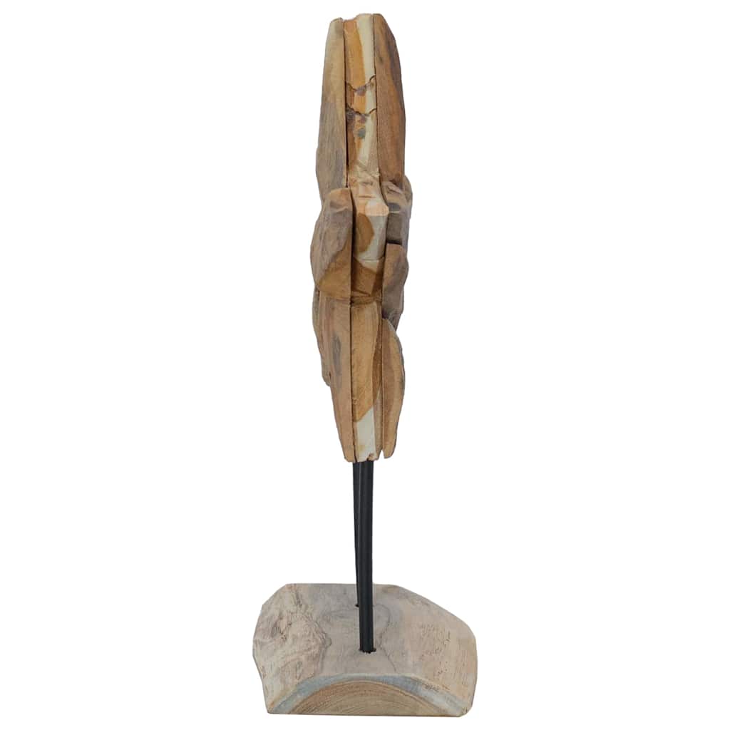 Weihnachtsstern Braun 31 x 15 x 46 cm Massivholz Teak