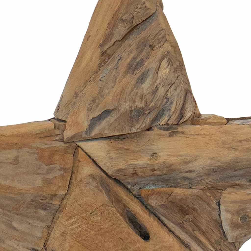 Weihnachtsstern Braun 43,5 x 13,5 x 59 cm Massivholz Teak