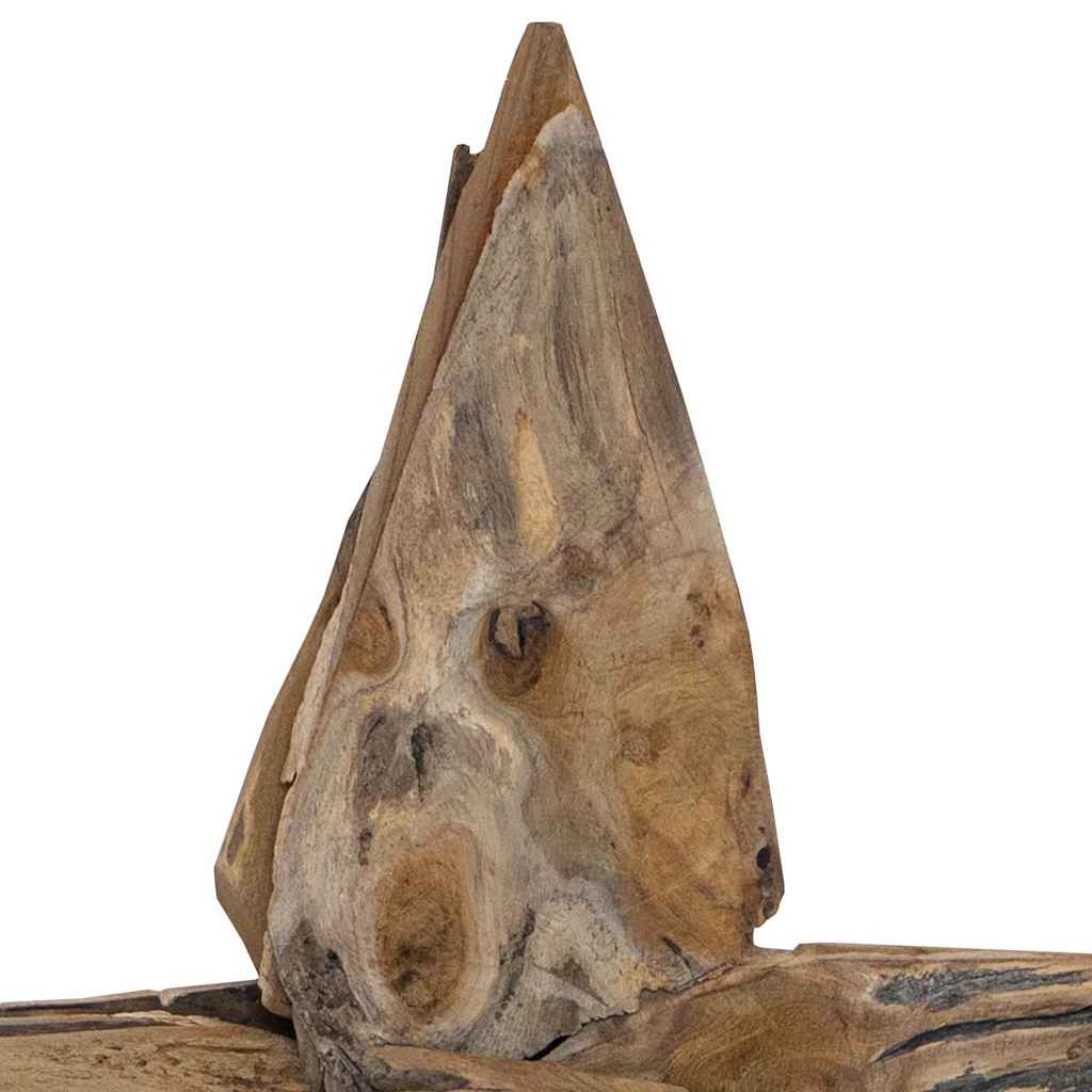 Weihnachtsstern Braun 59,5 x 18 x 74 cm Massivholz Teak