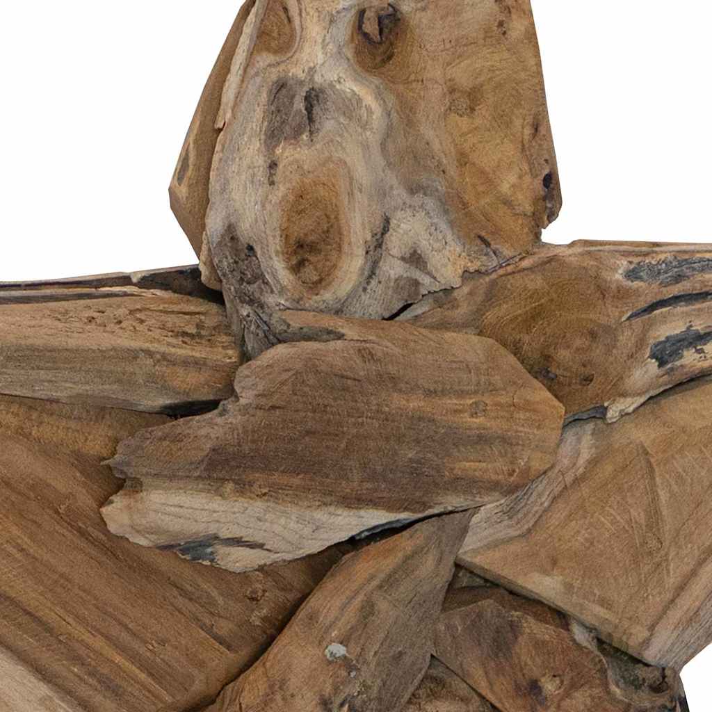 Weihnachtsstern Braun 59,5 x 18 x 74 cm Massivholz Teak