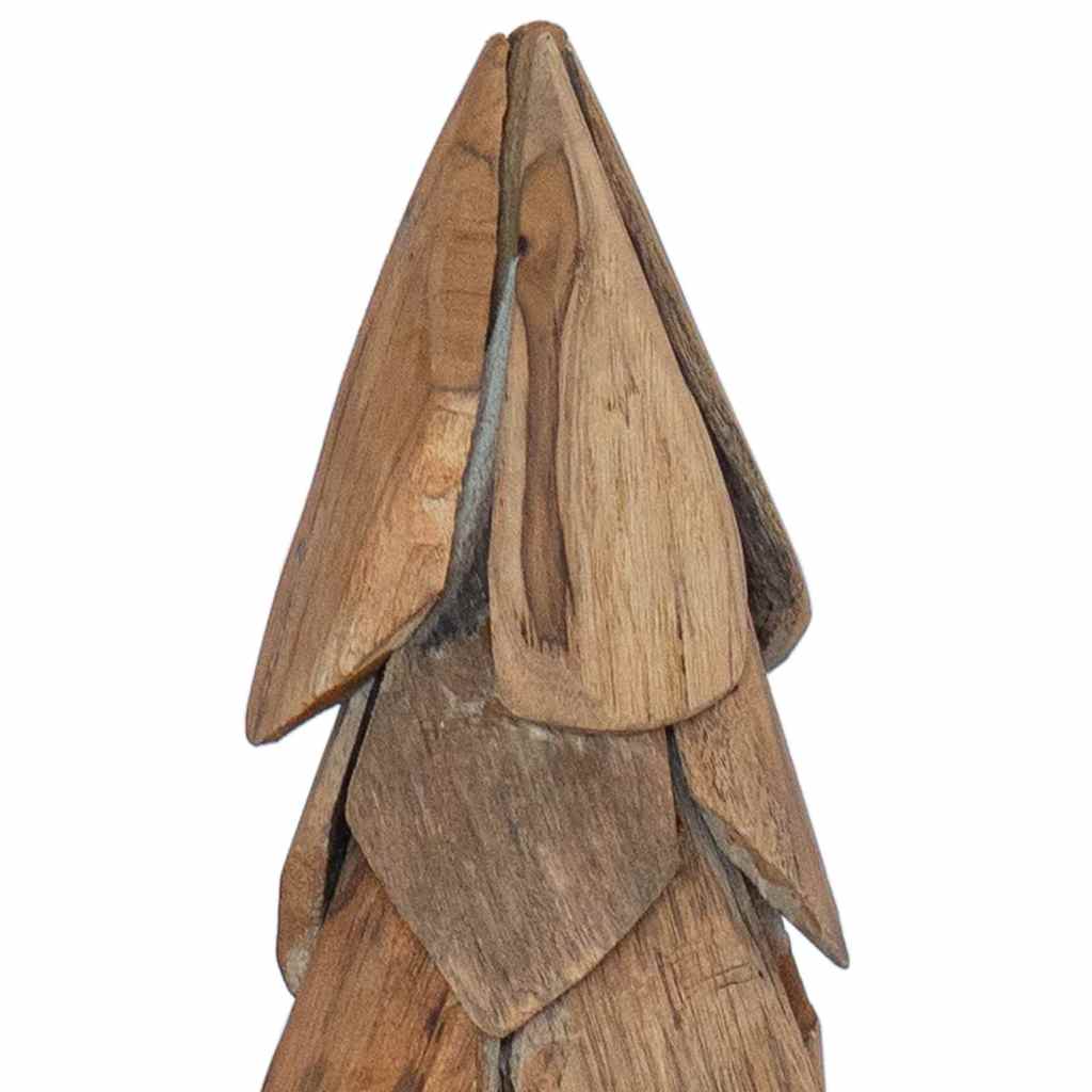 Weihnachtsbaum mit Ständer Braun 80 cm Massivholz Teak
