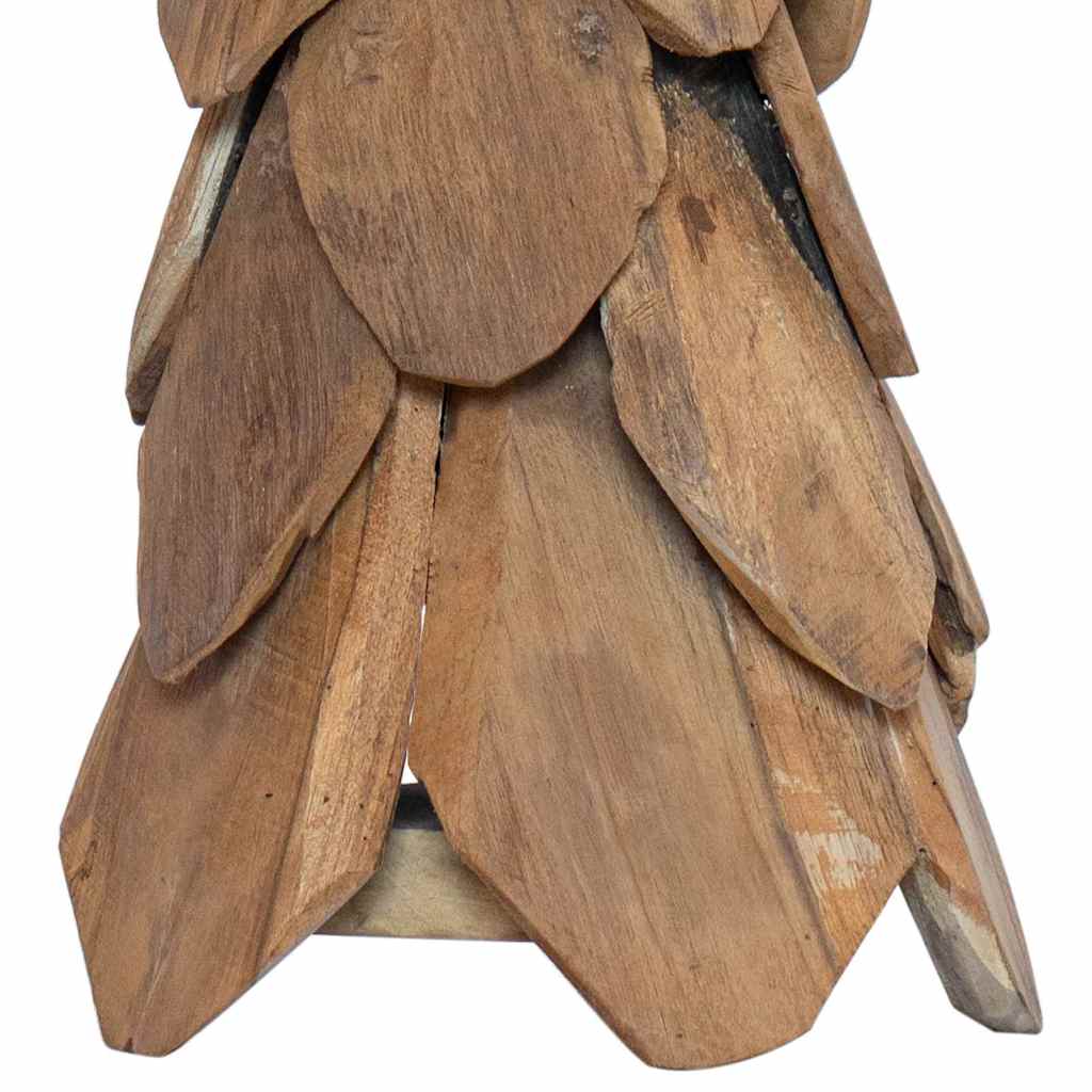 Weihnachtsbaum mit Ständer Braun 80 cm Massivholz Teak