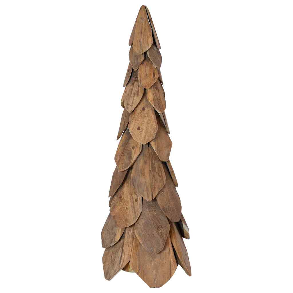Weihnachtsbaum mit Ständer Braun 80 cm Massivholz Teak