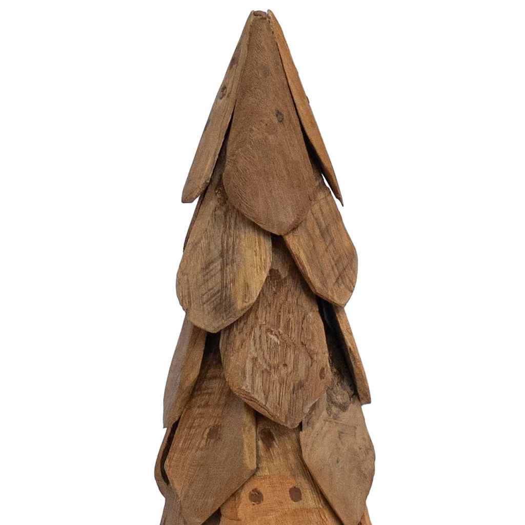Weihnachtsbaum mit Ständer Braun 111 cm Massivholz Teak